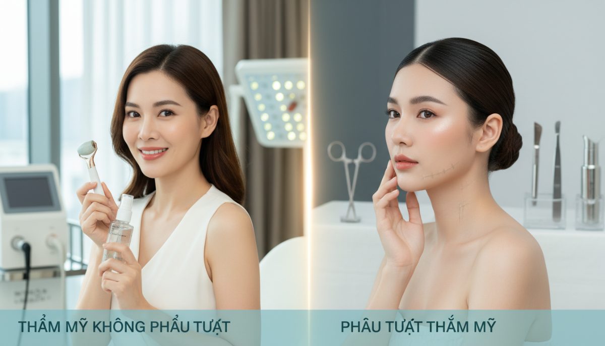 Thẩm Mỹ Không Phẫu Thuật So Với Phẫu Thuật Thẩm Mỹ - ảnh minh họa 1